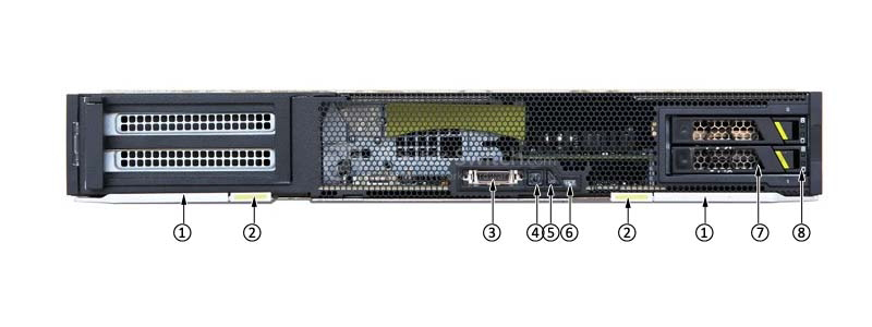 the front panel of Huawei CH220 V3 I/O Expansion Compute Node Front panel