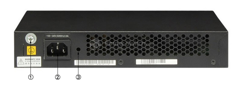 Huawei S5700-10P-LI-AC Back Panel