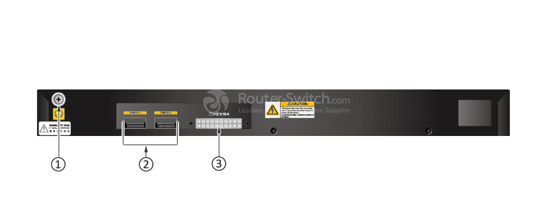 S5720-32X-EI-DC Back Panel